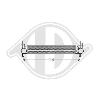 Diederichs Ladeluftkühler [Hersteller-Nr. DCA1020] für Seat, Audi, VW, Skoda