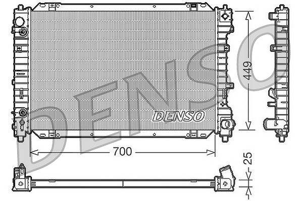 Denso Kühler, Motorkühlung [Hersteller-Nr. DRM10087] für Ford