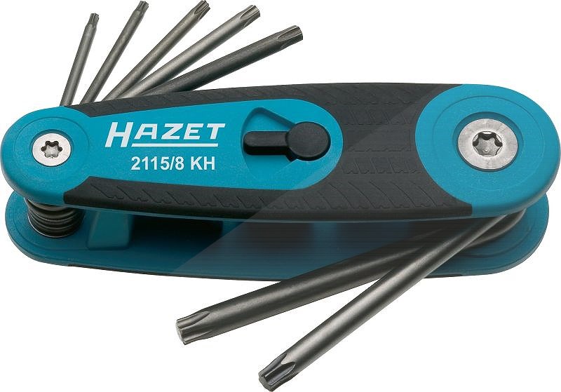 Hazet Winkelschraubendreher Satz - TORX® Profil - Anzahl Werkzeuge: 8 [Hersteller-Nr. 2115/8KH]