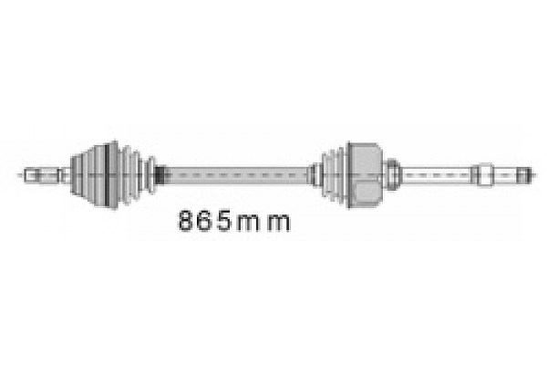 Mapco Antriebswelle [Hersteller-Nr. 16413] für Peugeot, Citroën