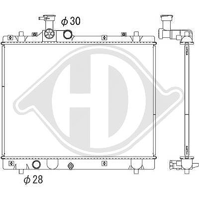 Diederichs Kühler, Motorkühlung [Hersteller-Nr. DCM3902] für Suzuki