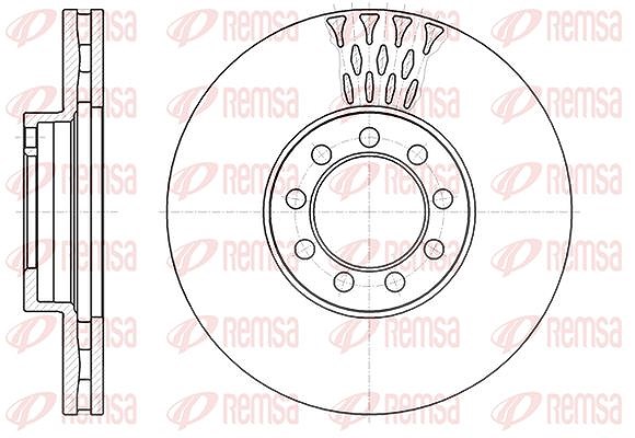 Kawe 1x Bremsscheibe [Hersteller-Nr. 6129810] für Iveco