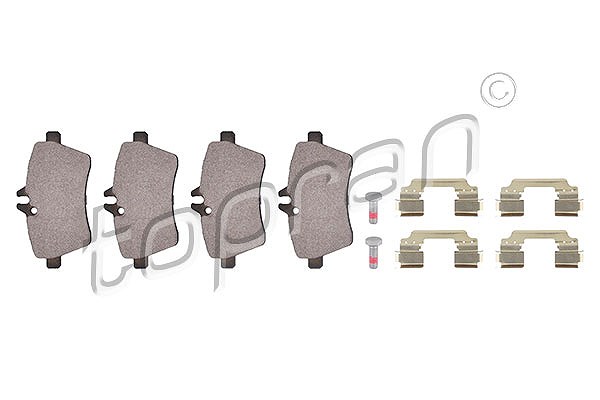 Topran Bremsbelagsatz, Scheibenbremse [Hersteller-Nr. 401648] für Mercedes-Benz