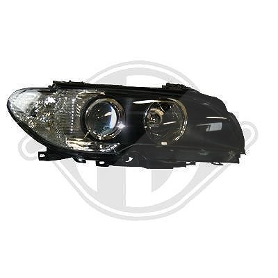 Diederichs Scheinwerfer H7/H7 schwarz ohne Stellmotor [Hersteller-Nr. 1215980] für BMW