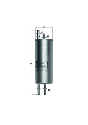 Mahle Kraftstofffilter [Hersteller-Nr. KL167] für BMW, Land Rover