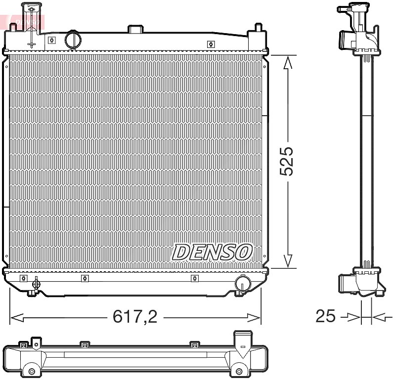 Denso Kühler Größe 38.0 Drm50141 - Bild 3