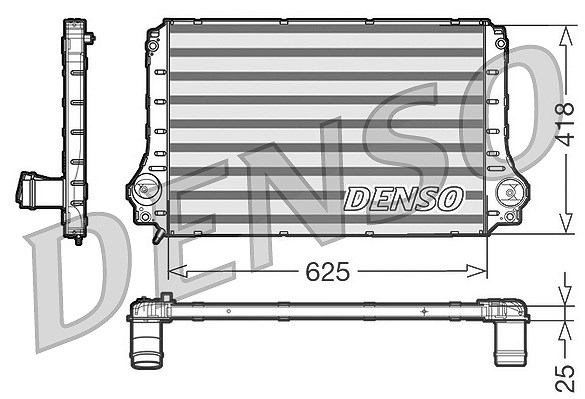 Denso Ladeluftkühler [Hersteller-Nr. DIT50003] für Toyota