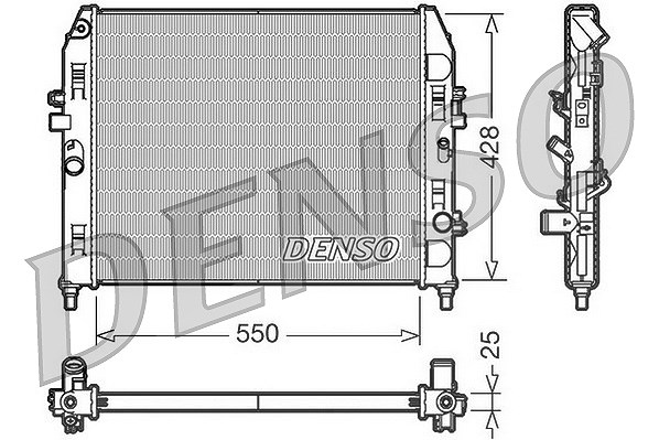 Denso Kühler, Motorkühlung [Hersteller-Nr. DRM44008] für Mazda