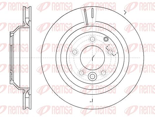 Kawe 1x Bremsscheibe [Hersteller-Nr. 6130210] für Porsche, VW, Audi