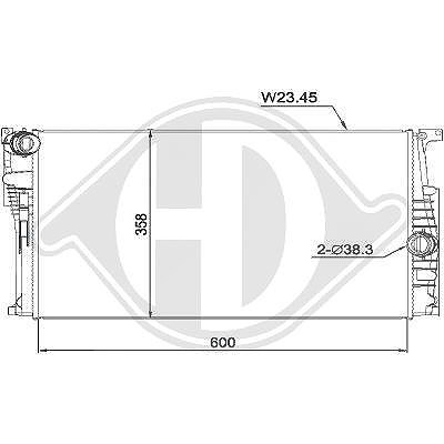 Diederichs Kühler, Motorkühlung [Hersteller-Nr. DCM1604] für BMW