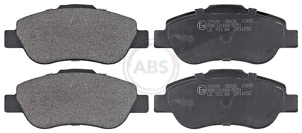 A.b.s. Bremsbelagsatz, Scheibenbremse [Hersteller-Nr. 37439] für Fiat