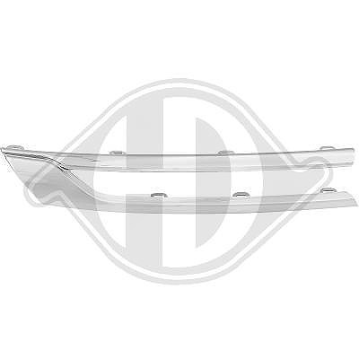 Diederichs Zier-/Schutzleiste, Kühlergitter [Hersteller-Nr. 1808042] für Opel