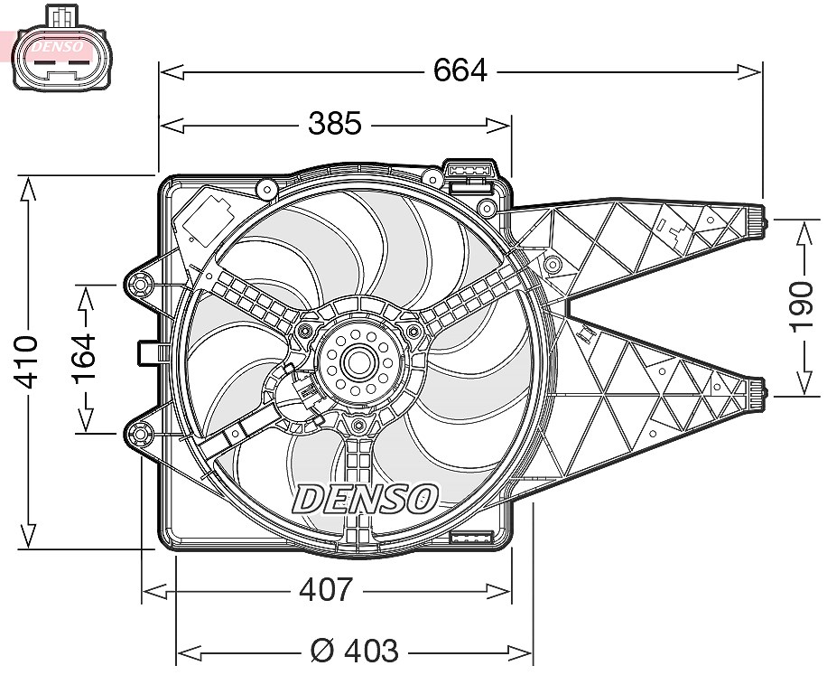 Kühlerventilator DER09309 DENSO für FIAT LANCIA - Bild 6