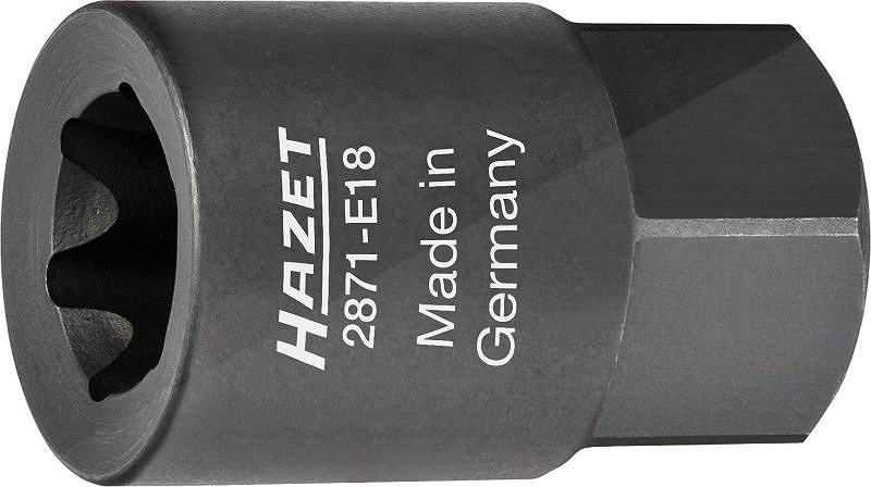 Hazet Bremssattel TORX® Einsatz - Außen-Sechskant 22mm - TORX® - E18 [Hersteller-Nr. 2871-E18]