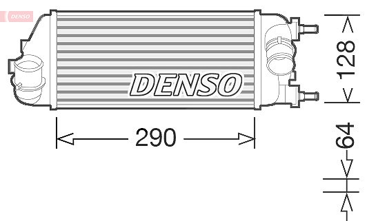 Denso Ladeluftkühler [Hersteller-Nr. DIT09115] für Fiat