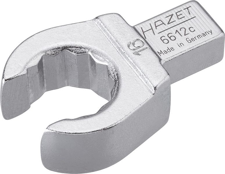 Hazet Einsteck-Ringschlüssel - offen - Vierkant 9x12mm - Zwölfkant 16mm [Hersteller-Nr. 6612C-16]
