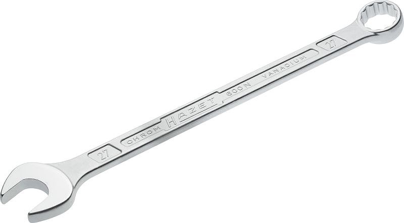 Hazet Ring-Maulschlüssel - Doppel-Sechskant-Tractionsprofil - 27 mm [Hersteller-Nr. 600N-27]