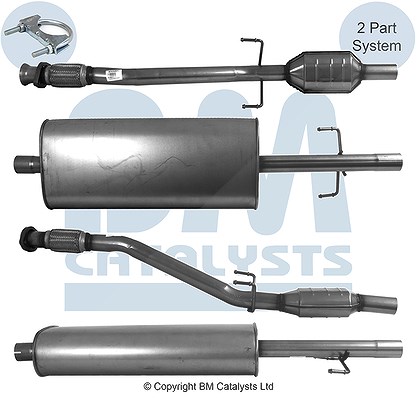 Bm Catalysts Katalysator [Hersteller-Nr. BM80098H] für Mercedes-Benz