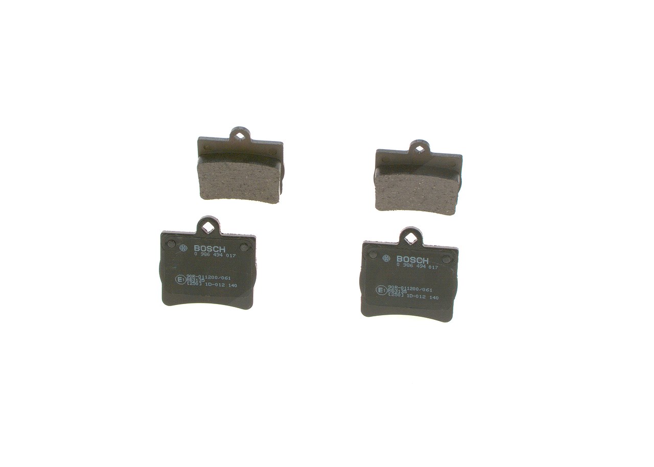 Bosch Bremsbelagsatz, Scheibenbremse [Hersteller-Nr. 0986494017] für Mercedes-Benz