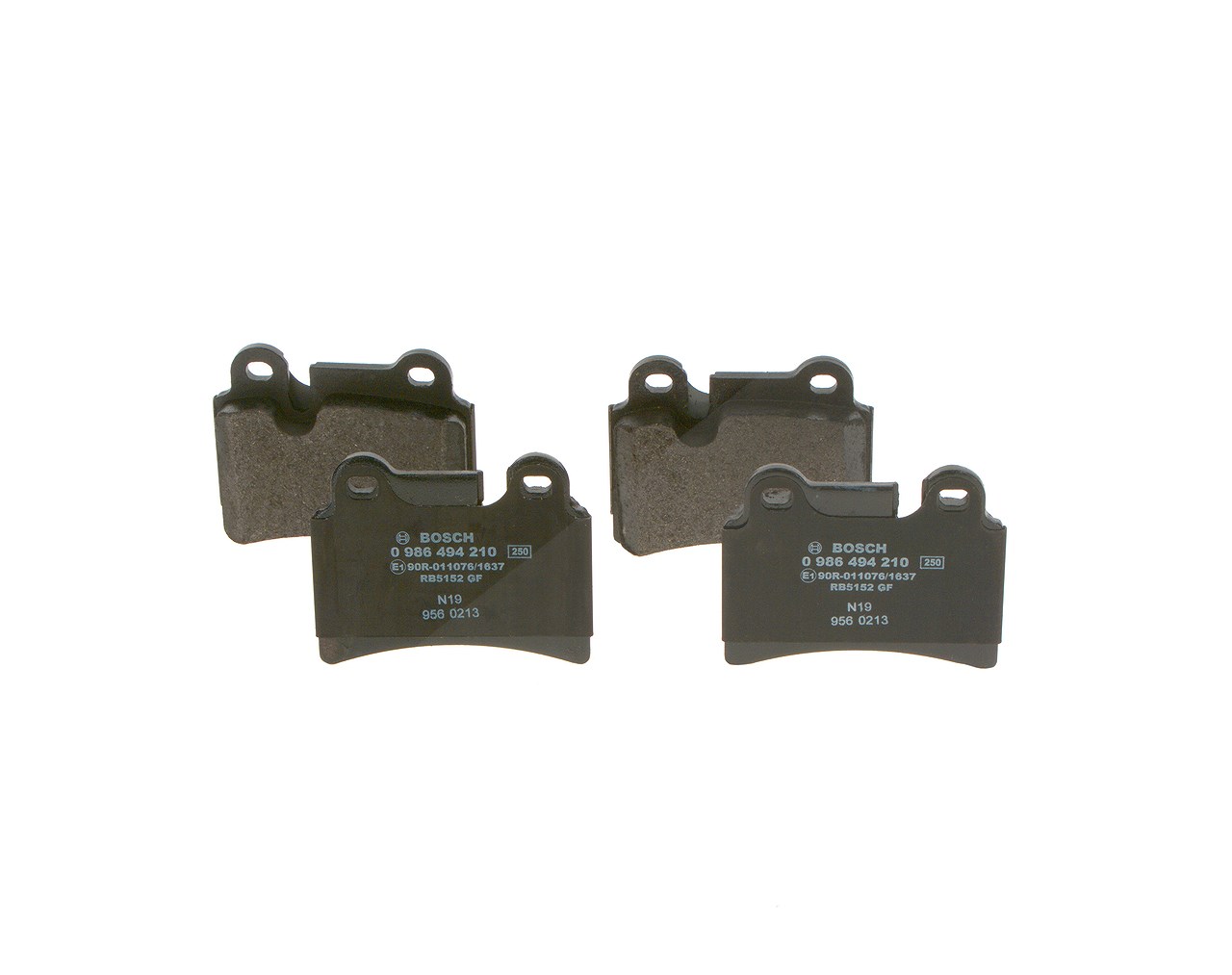 Bosch Bremsbeläge hinten (Satz) [Hersteller-Nr. 0986494210] für VW