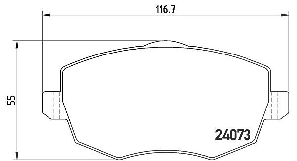 Magneti Marelli Bremsbelagsatz, Scheibenbremse [Hersteller-Nr. 363700423095] für Lancia