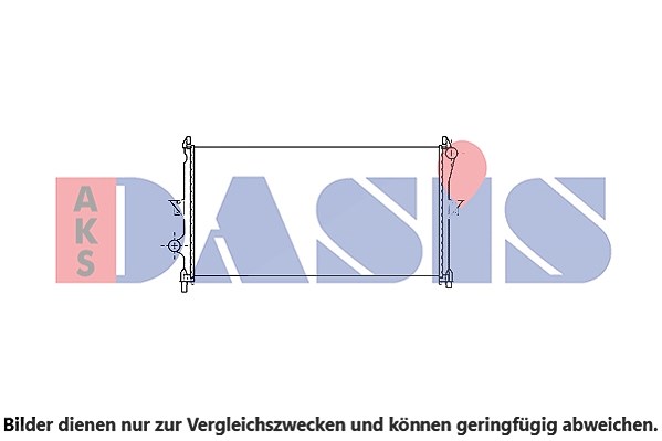 Aks Dasis Kühler, Motorkühlung [Hersteller-Nr. 060088N] für Citroën, Peugeot