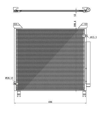 Nrf Kondensator, Klimaanlage [Hersteller-Nr. 350499] für Toyota