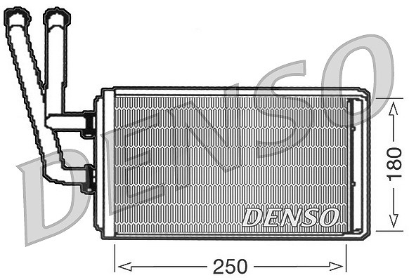 Denso Wärmetauscher, Innenraumheizung [Hersteller-Nr. DRR09100] für Fiat