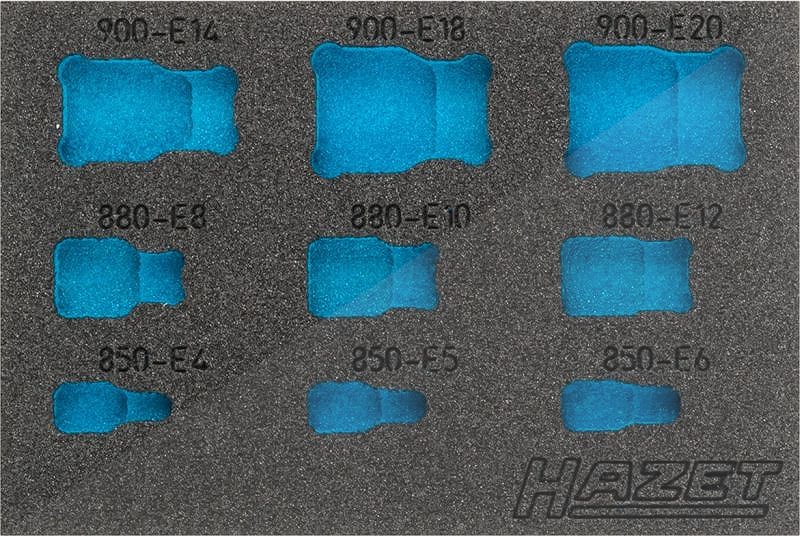 Hazet 2-Komponenten Weichschaum-Einlage - leer - für 1557/9 [Hersteller-Nr. 163-360L]