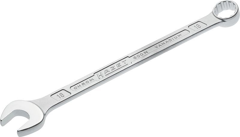 Hazet Ring-Maulschlüssel - Doppel-Sechskant-Tractionsprofil - 18 mm [Hersteller-Nr. 600N-18]