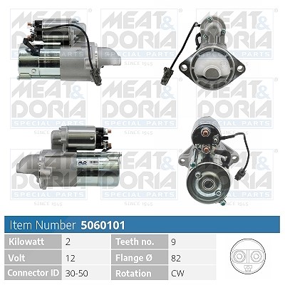 Meat & Doria Starter [Hersteller-Nr. 5060101] für Chevrolet, Opel