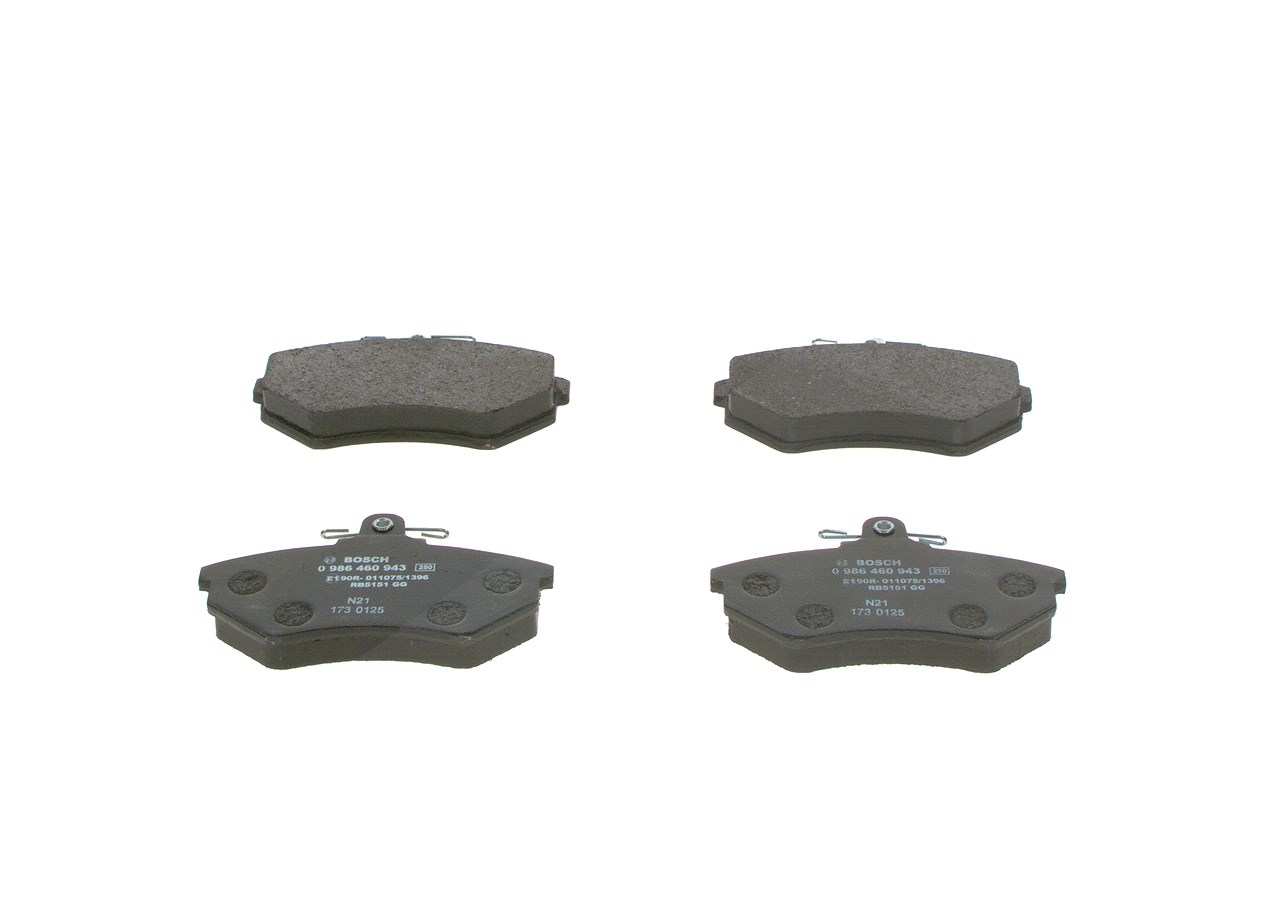 Bosch Bremsbelagsatz, Scheibenbremse [Hersteller-Nr. 0986460943] für Seat