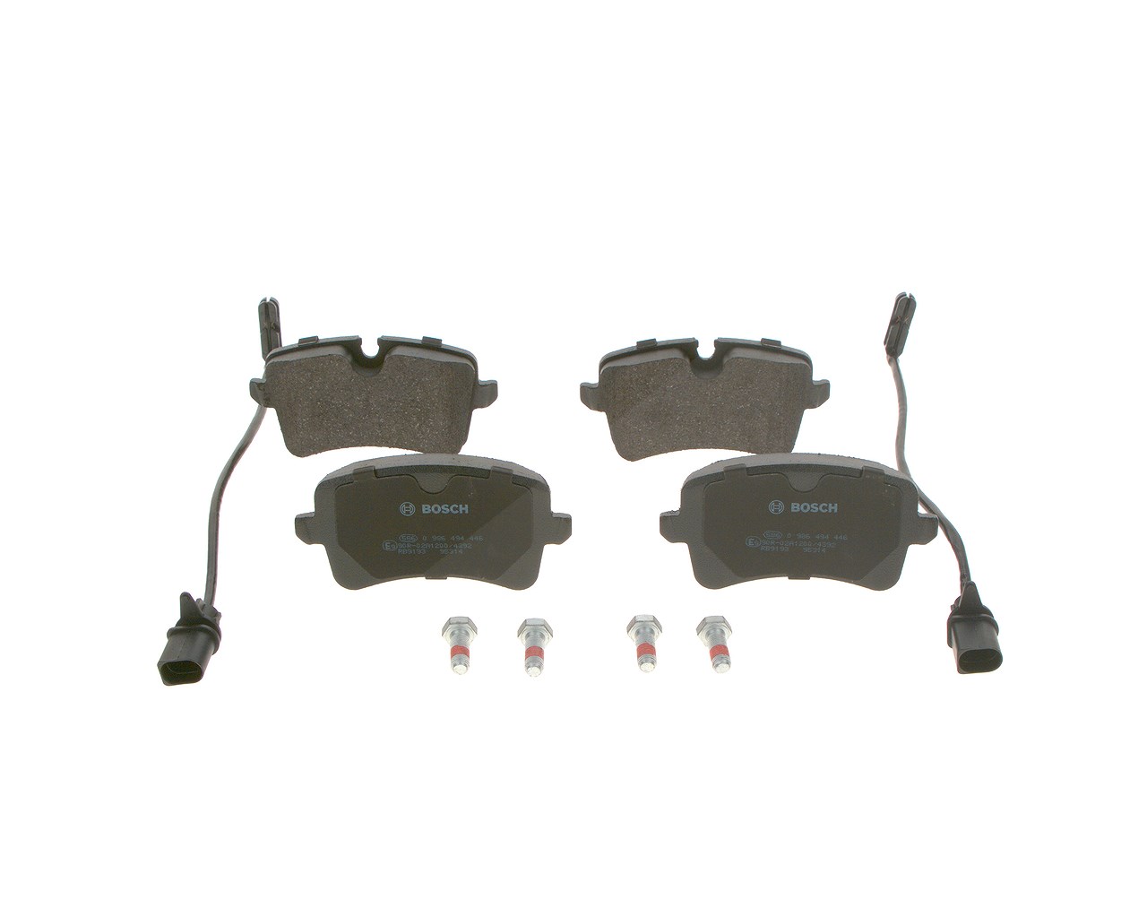 Bosch Bremsbelagsatz, Scheibenbremse [Hersteller-Nr. 0986494446] für Audi