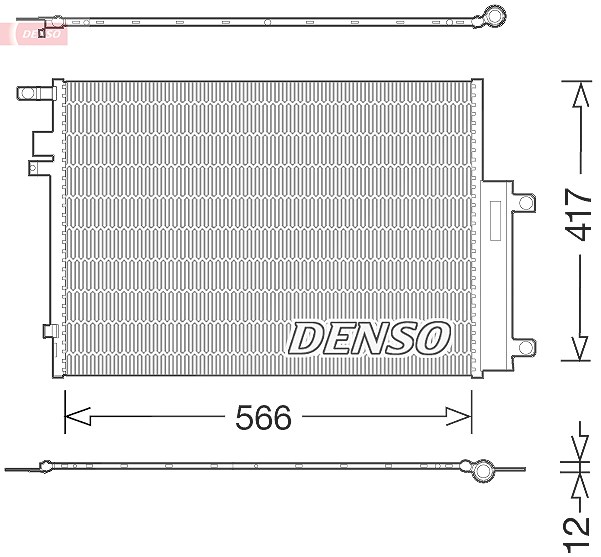 Denso Kondensator, Klimaanlage [Hersteller-Nr. DCN06017] für Jeep