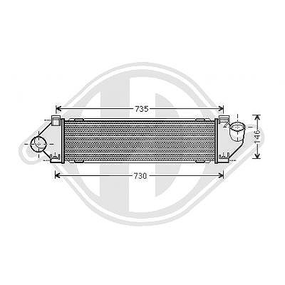 Diederichs Ladeluftkühler [Hersteller-Nr. DCA1140] für Ford