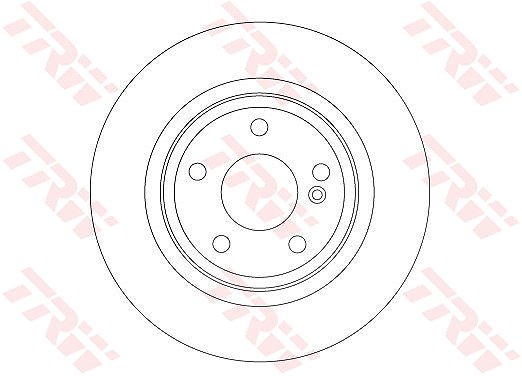 Trw Bremsscheibe [Hersteller-Nr. DF6886] für Infiniti