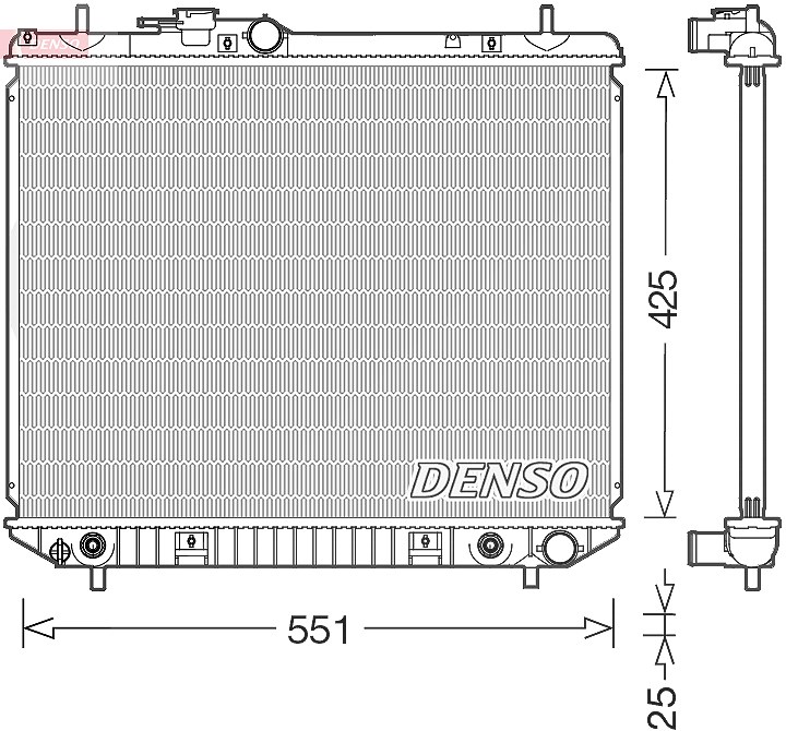 Denso Kühler, Motorkühlung [Hersteller-Nr. DRM35005] für Daihatsu