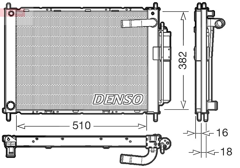Denso Kühlmodul [Hersteller-Nr. DRM46101] für Nissan