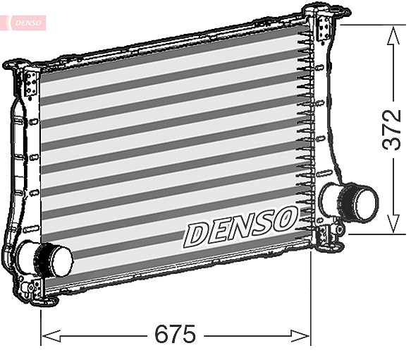 Denso Ladeluftkühler [Hersteller-Nr. DIT50011] für Toyota