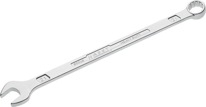 Hazet Ring-Maulschlüssel - schlanke Bauform - Zwölfkant - 21mm [Hersteller-Nr. 600LG-21]