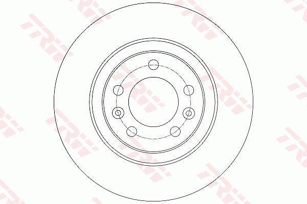 Trw Bremsscheibe [Hersteller-Nr. DF6134] für Peugeot