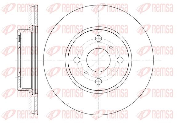 Kawe 1x Bremsscheibe [Hersteller-Nr. 6133210] für Aston Martin, Toyota
