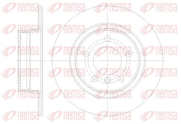 Kawe 1x Bremsscheibe [Hersteller-Nr. 6108400] für BMW