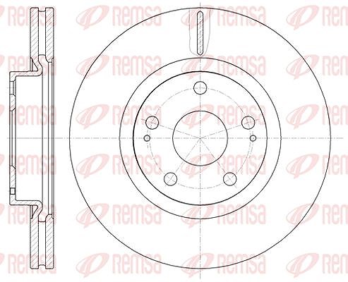 Kawe 1x Bremsscheibe [Hersteller-Nr. 6105010] für Toyota, Mercedes-Benz