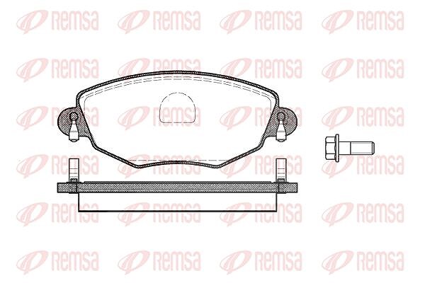 Kawe Bremsbelagsatz, Scheibenbremse [Hersteller-Nr. 077600] für Jaguar, Ford