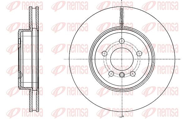 Kawe 1x Bremsscheibe [Hersteller-Nr. 6154910] für BMW