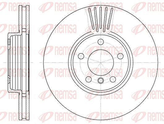 Kawe 1x Bremsscheibe [Hersteller-Nr. 660010] für BMW