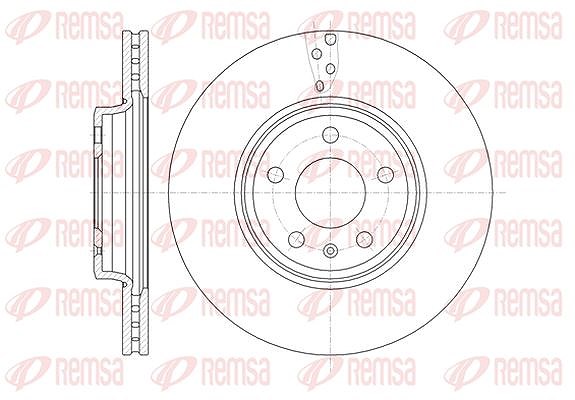 Kawe 1x Bremsscheibe [Hersteller-Nr. 6129210] für Audi