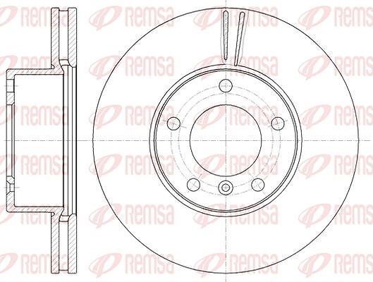 Kawe 1x Bremsscheibe [Hersteller-Nr. 6116110] für Puch, Mercedes-Benz