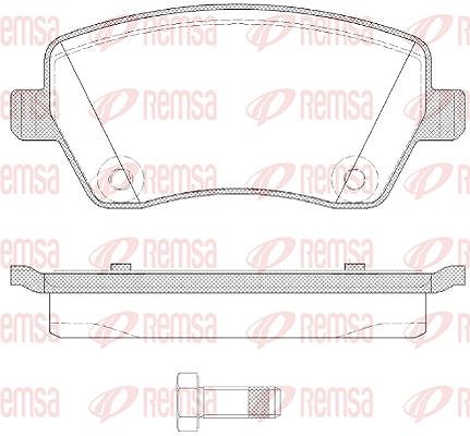 Kawe Bremsbelagsatz, Scheibenbremse [Hersteller-Nr. 098722] für Mercedes-Benz